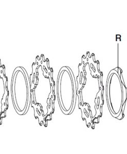 CAMPAGNOLO　CS-612 スプロケット用スペーサー(2.2mm厚)