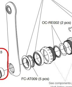 CAMPAGNOLO　FC-CE003 Crankset Fixing Bolt