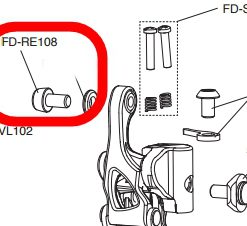 カンパニョーロ　FD-RE108 フロントディレイラーケーブルクランプボルト