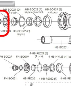 CAMPAGNOLO　HB-BO127 フロントハブアクスル用フィキシングボルト