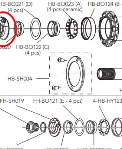 CAMPAGNOLO　HB-SH019 hub adjusting sleeve