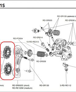 CAMPAGNOLO　RD-RE900 Record 11s derailleur pulleys(8,4 mm)