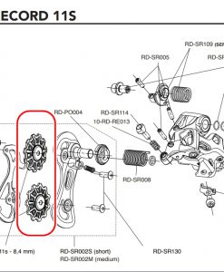 CAMPAGNOLO　RD-SR600 SuperRecord 11s derailleur pulleys(8,4 mm)