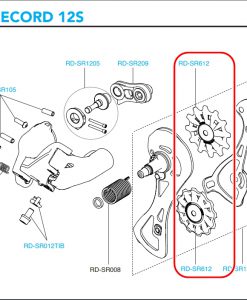 CAMPAGNOLO　RD-SR612 SuperRecord 12s derailleur pulleys(8.0mm)