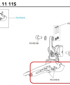 CAMPAGNOLO　FD-CH016 insert for front derail. cage