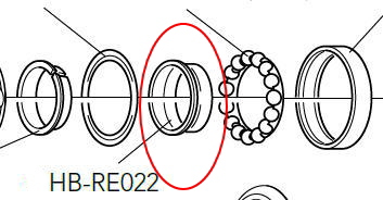 カンパニョーロ　HB-RE022カップ&コーンタイプ 玉押し(1個)