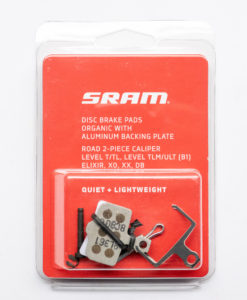 SRAM　RED/FORCE eTAP AXS HRD(2ピース)用ディスクブレーキパッド Organic・Aluminumプレート