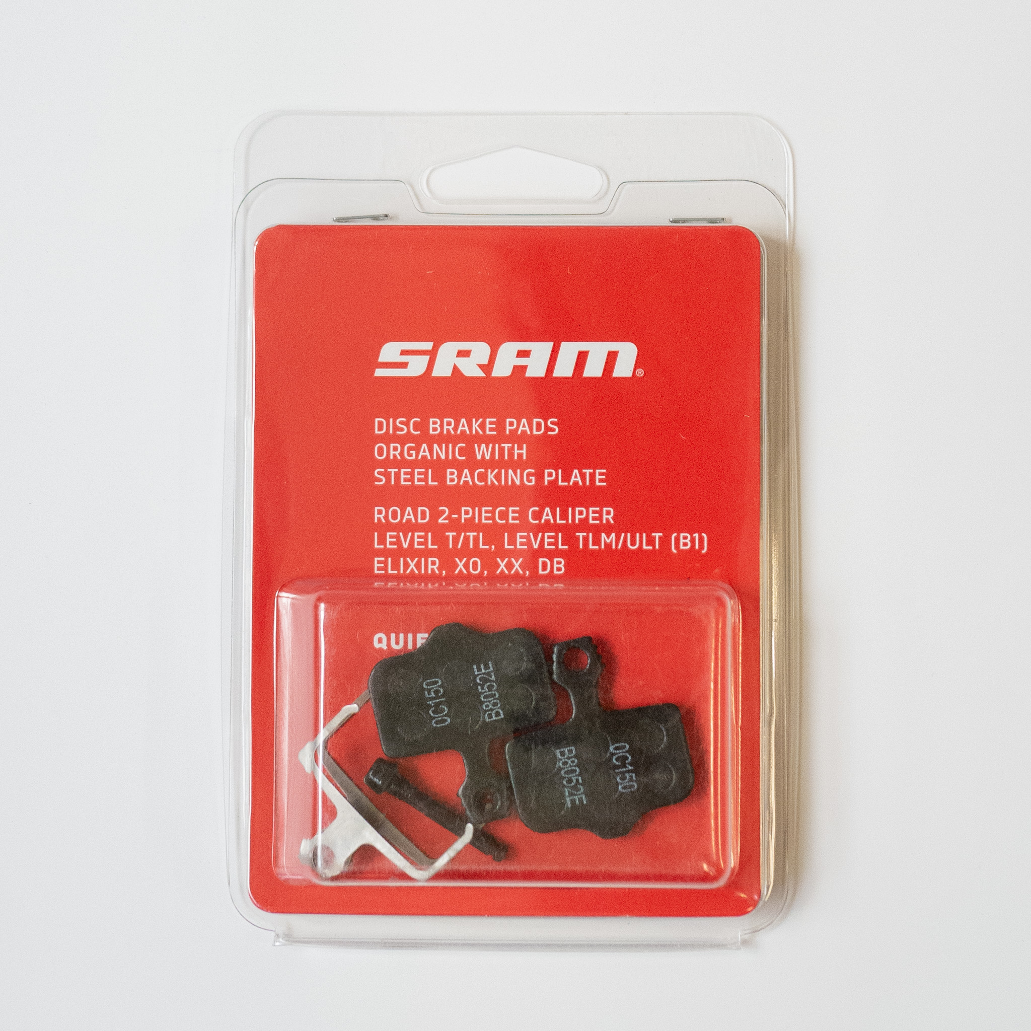 SRAM RED/FORCE eTAP AXS HRD(2ピース)用ディスクブレーキパッド Organic・Steelプレート(QUIET/00.5318.024.001)  – CS-MAVERICK（シーエスマーベリック）
