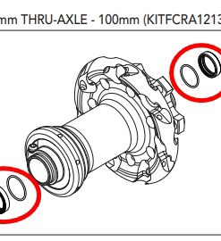 CAMPAGNOLO　KITFCRA12135　Option kit HH12 /135 Front/Rear Hub DB
