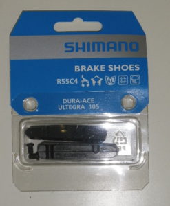 シマノ　BR-9000　ブレーキシュー&固定ネジ（1ペア入り)　R55C4 アルミリム用 Y8L298060