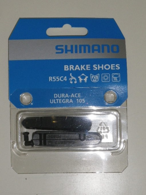 シマノ　BR-9000　ブレーキシュー&固定ネジ（1ペア入り)　R55C4 アルミリム用 Y8L298060