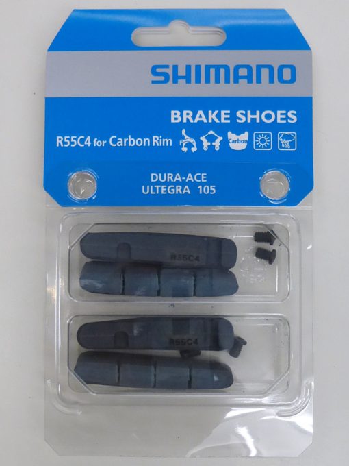 シマノ　BR-9000　ブレーキシュー&固定ネジ（2ペア入り） R55C4　カーボンリム用　Y8L298072