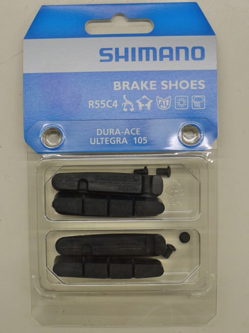 シマノ　BR-9000　ブレーキシュー&固定ネジ（2ペア入り)　R55C4 アルミリム用 Y8L298062