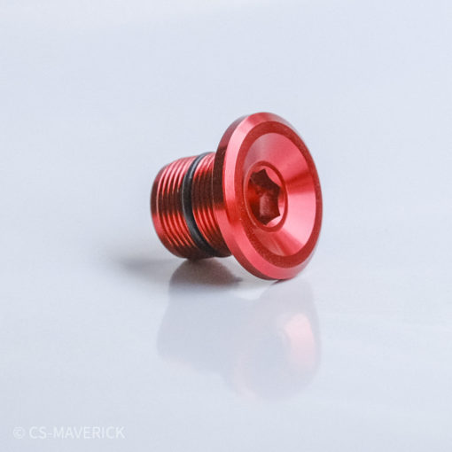 RIDEA　BB24 Crank Axle Screw(CF1-BB24XN) レッド
