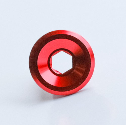 RIDEA　BB24 Crank Axle Screw(CF1-BB24XN) レッド - 画像 (3)