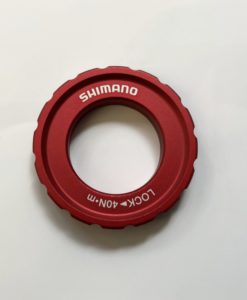 シマノ　ディスクローター用ロックリング・レッド  (Y4DD98030)