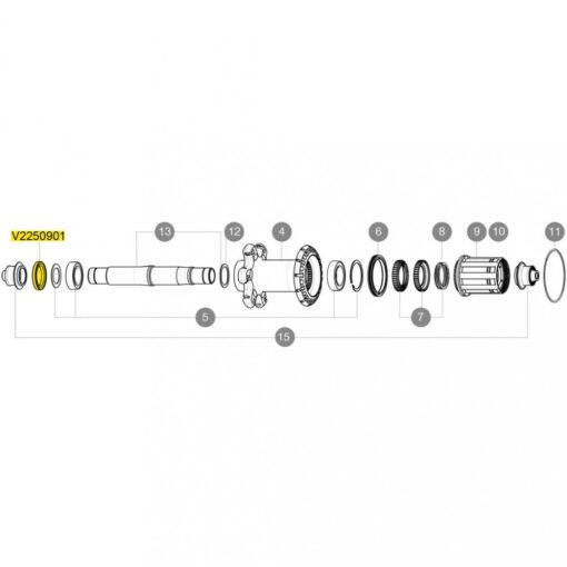 MAVIC KIT HUB BOLT ID360 UB SMALL (V2250901)